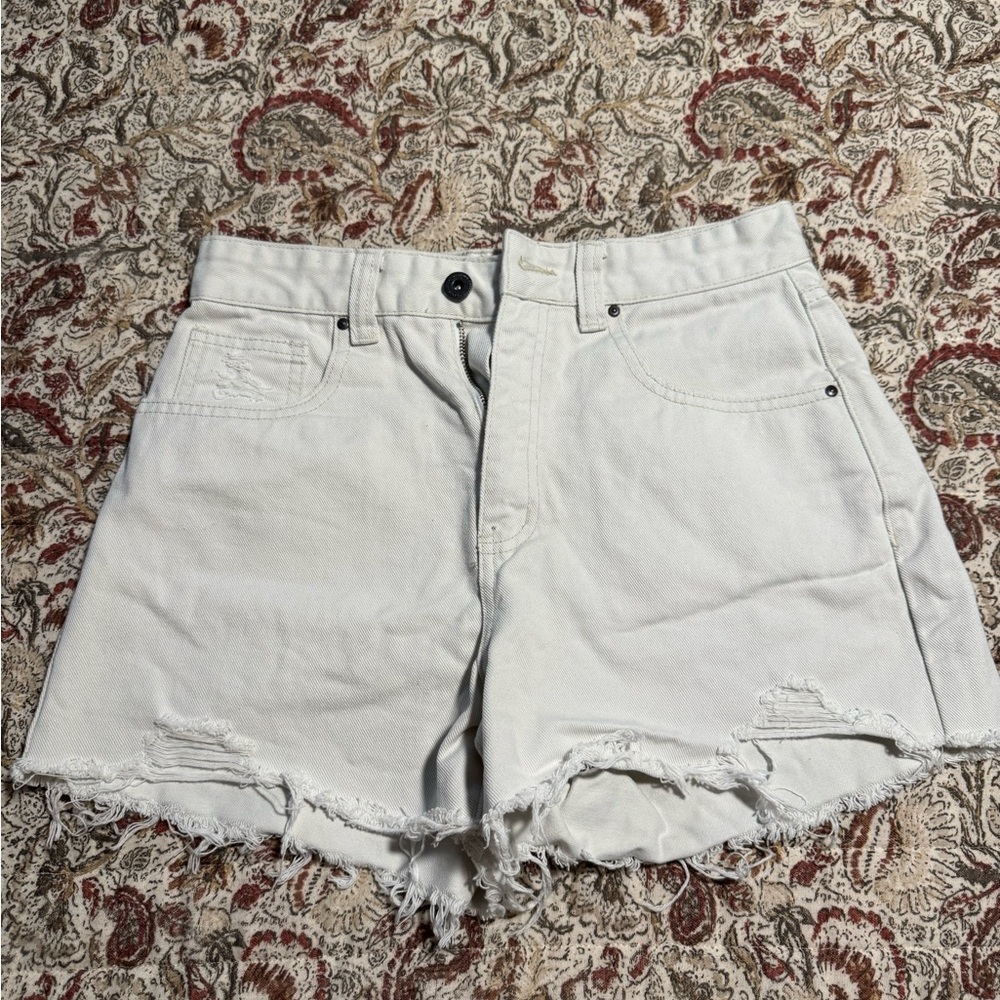 Cotton On White Jean Shorts